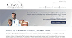 Desktop Screenshot of classicdentalstudio.com