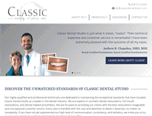 Tablet Screenshot of classicdentalstudio.com